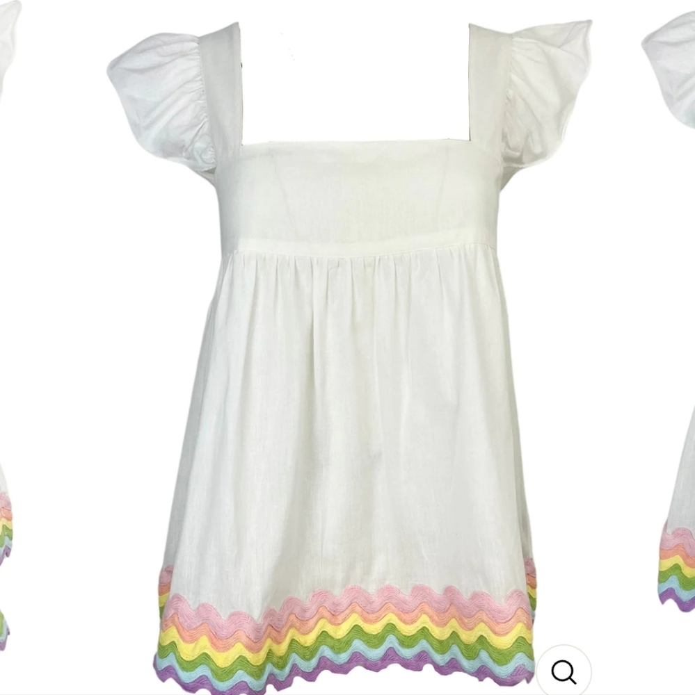 NWT Juliet Dunn London Babydoll Top